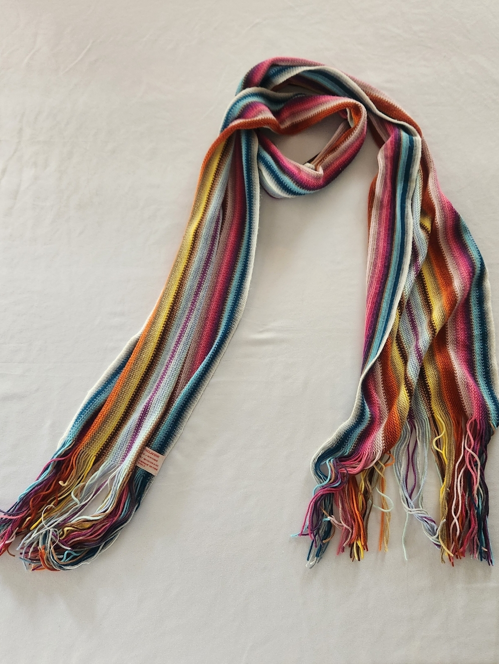 Nardi & Tagliaferri Colourful Stripe Knit Scarf